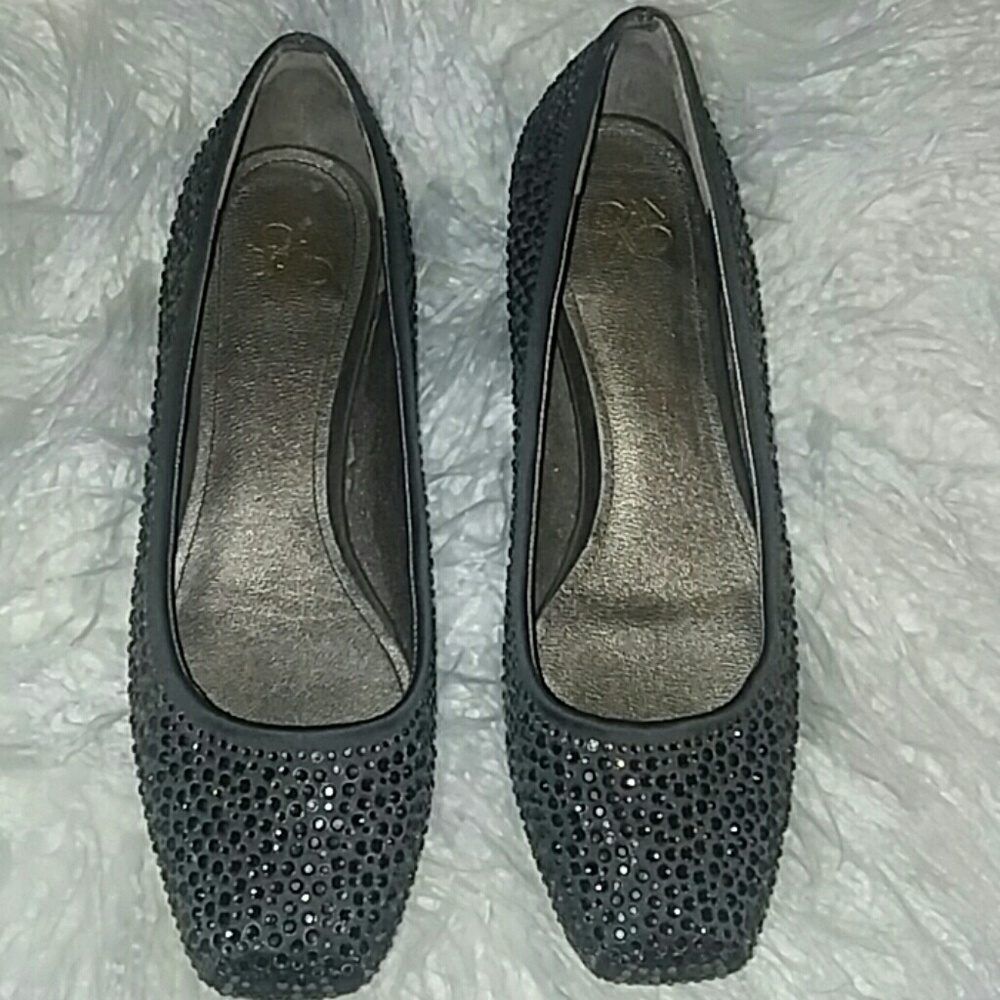 Joan & David crystal embellished shoes